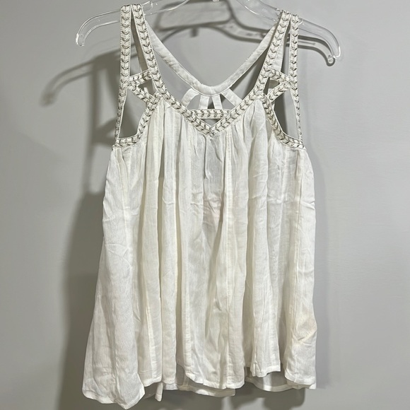 Anthropologie - Vanessa Virginia, cutwork gauze tank - Picture 3 of 14